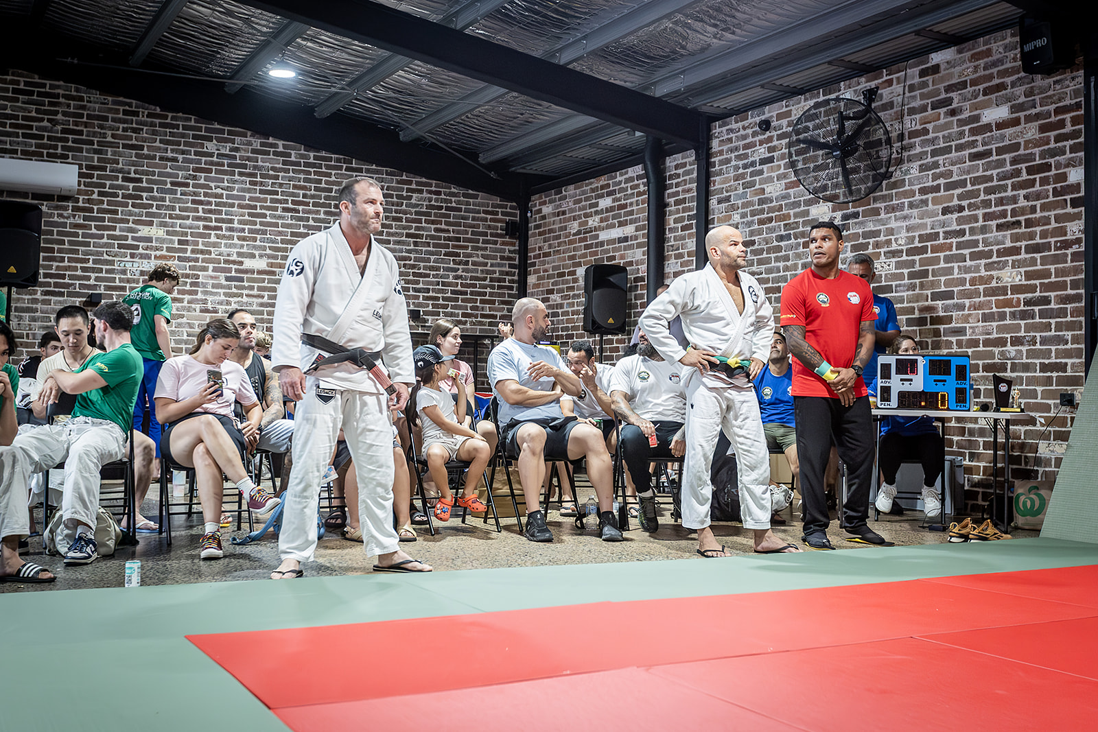 ABJJA black belt Brazilian Jiu Jitsu competitors at an Australian competition