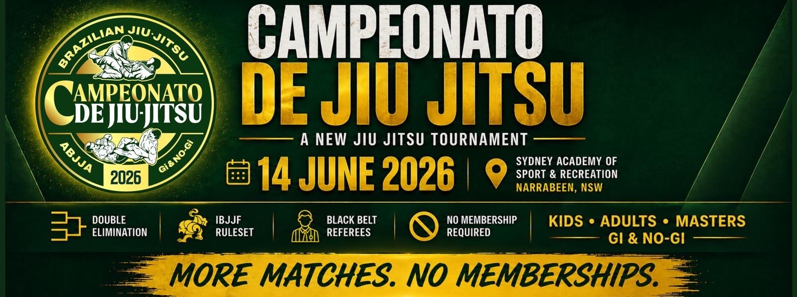 Campeonato de Jiu Jitsu event banner